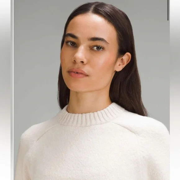 Brushed Cotton Merino Blend Crewneck - Picture 6 of 10